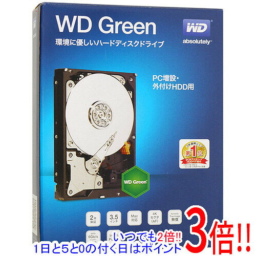 【いつでも2倍！1日と5.0のつく日、18日は3倍！】Western Digital製HDD WD60EZRX 6TB SATA600