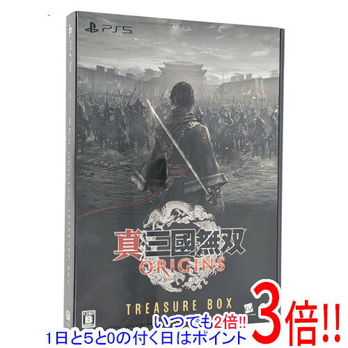 商品名【新品訳あり(箱きず・やぶれ)】 真・三國無双 ORIGINS TREASURE BOX PS5商品状態新品です。（訳あり理由）※シュリンク（パッケージの保護用フィルム）に破れが見られます。（訳あり理由）※早期購入特典の有効期間は終了しております。（訳あり理由）※本商品は、製品の性質上、開封後の返品はお受けできませんのでご了承ください。仕様ジャンル タクティカルアクションCERO 「B」12歳以上対象プレイ人数 1人付属品【同梱内容】・ゲームソフト・真・三國無双 ORIGINS 特製B3布ポスター・真・三國無双 ORIGINS 原曲コンピレーションアルバム・真・三國無双 ORIGINS オフィシャルブックその他※掲載画像は代表画像です。実際の商品と細部が異なる場合がございますので、商品状態につきましては表記の内容をご確認ください。※返品についてはこちらをご覧ください。※プロダクトコードなどのコード付き商品について 有効期限の記載がない商品は有効期限が終了している場合があります。 有効期限につきましては、メーカーにてご確認ください。　