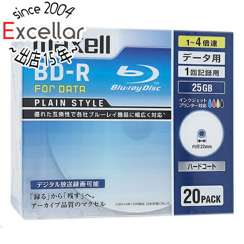 【いつでも2倍！5．0のつく日は3倍！1日も18日も3倍！】maxell データ用 BD-R 4倍速 20枚 BR25PPLWPB.20S