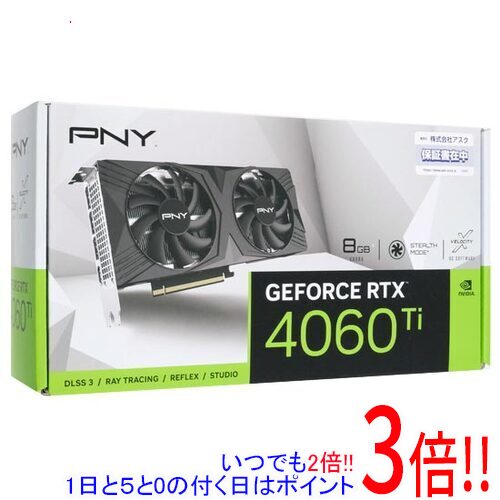 ڤĤǤ2ܡ50ΤĤ3ܡ1183ܡۡڿ(Τ) PNY GeForce RTX 4060 Ti 8GB VERTO ֥ե VCG4060T8DFXPB1 PCIExp 8GB