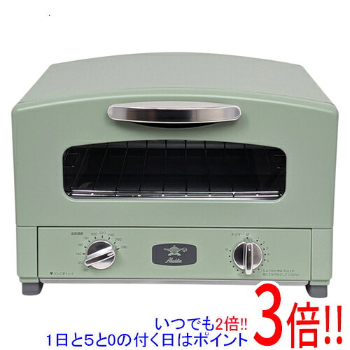 商品名【中古】AIC JAPAN グラファイトトースター Aladdin AET-GS13A2(G) グリーン 未使用商品状態未使用品です。商品自体の使用はございません。※メーカー保証の対象外となります。あらかじめご了承ください。型番AET-GS13A2(G)仕様本体外形寸法（幅×奥×高）mm 約350×奥行295×高さ235mm本体重量 約3.4kg消費電力(W) 1200W電圧 AC100Vヘルツ 50/60Hz電源コードの長さ（m） 約1.2m庫内有効寸法：約幅310×奥235×高87mm温度調節つまみ：約100-280度　無段階切換えタイマー：約1-15分(報知音付)その他※掲載画像は代表画像です。実際の商品と細部が異なる場合がございますので、商品状態につきましては表記の内容をご確認ください。※返品についてはこちらをご覧ください。　