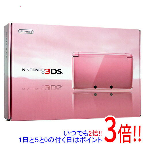 【いつでも2倍！1日と5.0のつく日、18日は3倍！】【中古】任天堂 ニンテンドー3DS ミスティピンク CTR-S-PAAA 外箱・液晶画面いたみ 元箱あり