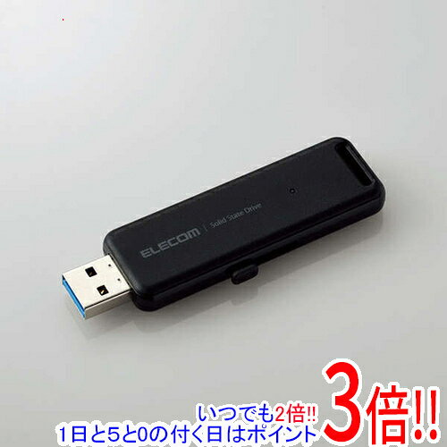 【延長保証対応!!】ELECOM 外付けポータブルSSD ESD-EMB2000GBK ブラック 2TB
