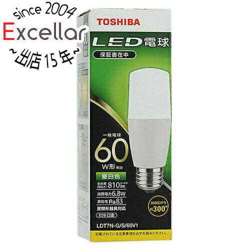 【いつでも2倍！5．0のつく日は3倍！1日も18日も3倍！】TOSHIBA LED電球 昼白色 LDT7N-G/S/60V1