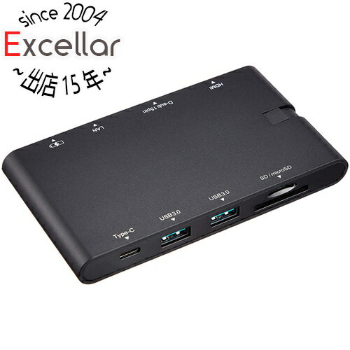 【いつでも2倍！1日と5.0のつく日、18日は3倍！】ELECOM USB Type-C接続ドッキングステーション DST-C05BK ブラック