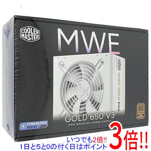 Rakuten - 【いつでも2倍！1日と5.0のつく日、18日は3倍！】Cooler Master MWE Gold 650 V3 ATX 3.1 White Edition Non-Modular MPE-6502-ACAAG-3GJP ホワイト 650W