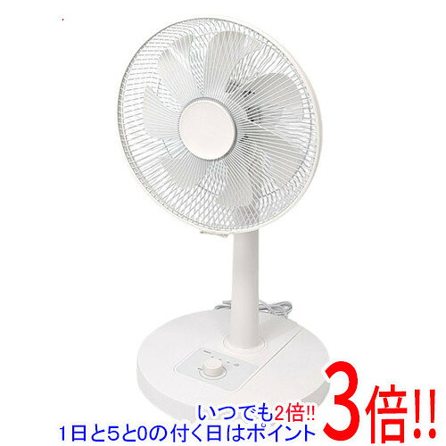 【新品(開封のみ)】 YAMAZEN DCモーター搭載リビング扇風機 RLT-BUD030-W
