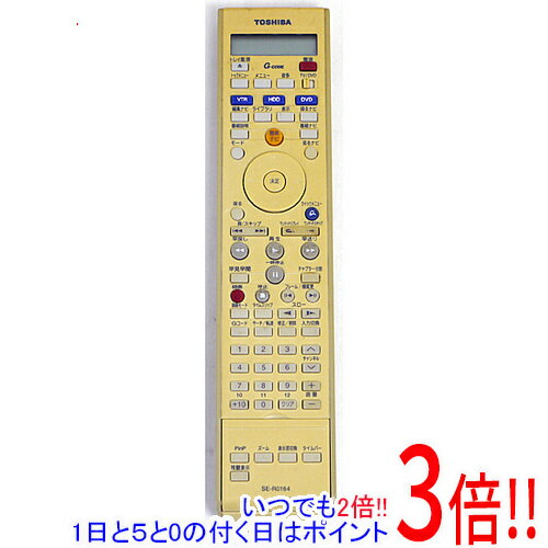 乐天商城 - 【いつでも2倍！1日と5.0のつく日、18日は3倍！】【中古】TOSHIBA製 VTR＆HDD＆DVDレコーダー用リモコン SE-R0164 電池カバーなし