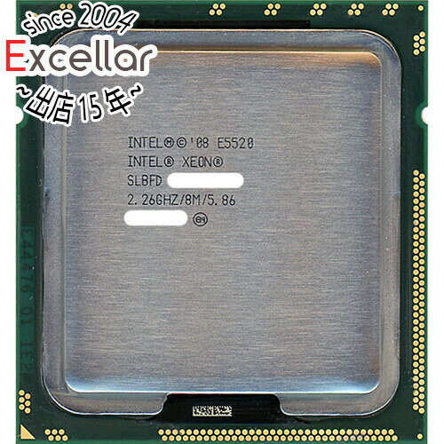 【いつでも2倍！5．0のつく日は3倍！1日も18日も3倍！】【中古】Intel Xeon E5520 2.26GHz 8M QPI 5.86GT/sec LGA1366 SLBFD