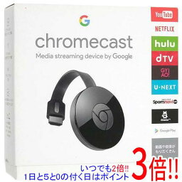 【いつでも2倍！5．0のつく日は3倍！1日も18日も3倍！】【中古】Google Chromecast GA3A00133A16Z01 ブラック 元箱あり