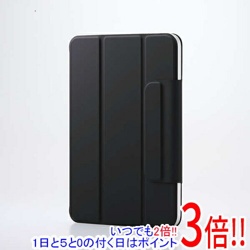乐天商城 - 【いつでも2倍！1日と5.0のつく日、18日は3倍！】ELECOM iPad mini(A17 Pro) フラップケース 超薄型 マグネット着脱 スリープ対応 TB-A25SWVPF2BK ブラック