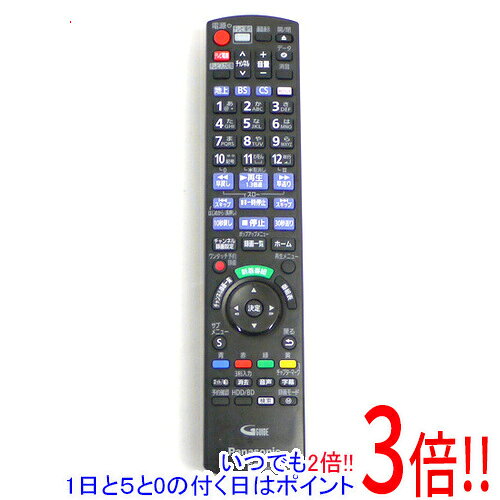 【いつでも2倍！1日と5.0のつく日 18日は3倍！】【中古】Panasonic ブルーレイディスクレコーダー用リモコン N2QAYB001182