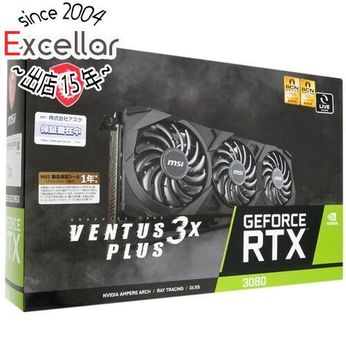 【いつでも2倍！5．0のつく日は3倍！1日も18日も3倍！】MSI製グラボ GeForce RTX 3080 VENTUS 3X PLUS 10G V1 LHR PCIExp 10GB