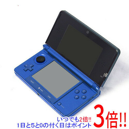 【中古】任天堂 ニンテンドー3DS コバルトブルー CTR-S-BBAA ACアダプター・スティ...