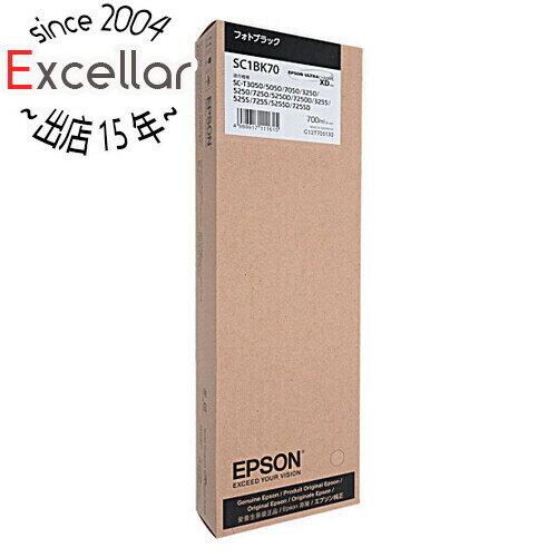 【いつでも2倍!5.0のつく日、18日は3倍!】EPSON インクカートリッジ SC1BK70 フォトブラック 【いつでも2倍!5.0のつく日、18日は3倍!】EPSON インクカートリッジ SC1BK70 フォトブラック