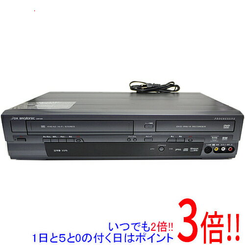【いつでも2倍！1日と5.0のつく日、18日は3倍！】【中古】地デジチューナー内蔵ビデオ一体型DVDレコーダ DXR160V リモコン付き