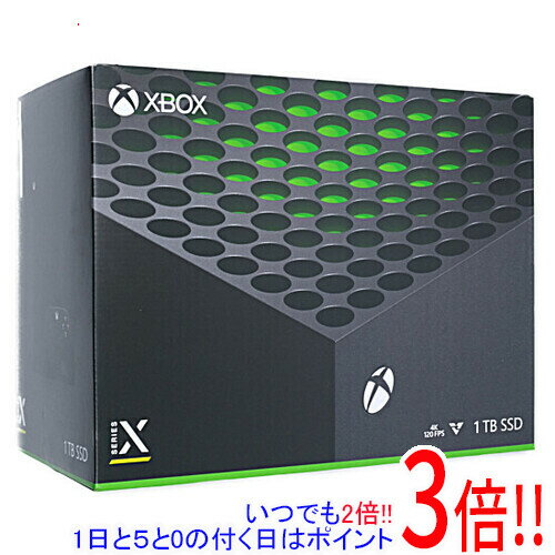 【いつでも2倍！1日と5.0のつく日、18日は3倍！】【新品(開封のみ・箱きず・やぶれ)】 Microsoft Xbox Series X RRT-00015