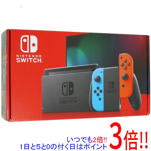 【中古】任天堂 Nintendo Switch バッテリー拡張モデル HAD-S-KABAA ネオンブルー・ネオンレッド 本体・液晶画面いたみ 元箱あり