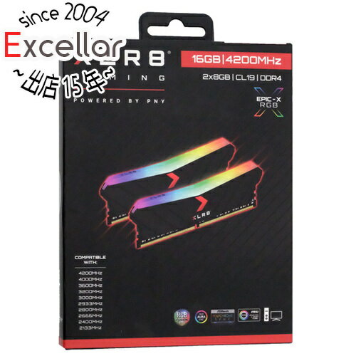 PNY MD16GK2D4420019XRGB DDR4 PC4-33600 8GB 2枚組 PNY MD16GK2D4420019XRGB DDR4 PC4-33600 8GB 2枚組