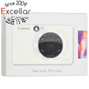 【延長保証対応!!】【新品訳あり(箱きず・やぶれ)】 Canon カメラ付きミニフォトプリンター iNSPiC ZV-123-PW パールホワイト