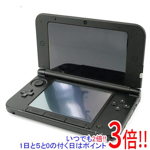 商品名【中古】任天堂 ニンテンドー3DS LL ブラック SPR-S-KKAA スライドパッドゴムなし・液晶画面いたみ商品状態動作確認済みの中古品です。※スライドパッドのゴムはありません。※液晶画面の黄ばみ見られます。※中古品ですので、傷、汚れ等がございます。ご理解の上、ご検討お願いします。商品説明ゲームを3Dで楽しむメガネのいらない3DのDS※一部、ニンテンドー3DS本体で使用できないDSソフトや周辺機器があります。※3D対応のニンテンドー3DSソフトのみ、3D表示で遊べます。ニンテンドーDS/DSiソフトは3D表示になりません。※ACアダプタは付属していません。ニンテンドー3DS/DSi LL/DSiに付属のACアダプタか、別売りのACアダプタをご利用ください。商品名ニンテンドー3DS LL型番SPR-S-KKAA仕様◆上画面裸眼立体視機能付きワイド液晶（約1677万色表示可能）4.88型（横106.2mm×縦63.72mm）／横800ドット× 縦240ドット（横800ドットを左目用・右目用にそれぞれ400ドット割り当てることで立体表現が可能）◆下画面タッチ入力機能付き液晶（約1677万色表示可能）4.18型（横84.96mm×縦63.72mm）／横320ドット×縦240ドット◆互換機能ニンテンドー3DS専用に開発されたソフトを楽しめるほか、ニンテンドーDSiを含むニンテンドーDSシリーズ用ソフトを遊ぶことも可能。◆タッチペンニンテンドー3DS LL専用タッチペン[SPR-004]　約96mm◆サイズ縦93mm×横156mm×厚さ22mm（折りたたみ時）◆質量約336g（バッテリーパック・タッチペン・SDカードを含む）◆使用電源ACアダプタ[WAP-002（JPN）]（別売）、専用バッテリーパック[SPR-003]付属品※タッチペンはありません。※画像のものがすべてです。ご確認後、ご検討お願い致します。その他※掲載画像は代表画像です。実際の商品と細部が異なる場合がございますので、商品状態につきましては表記の内容をご確認ください。※返品についてはこちらをご覧ください。　