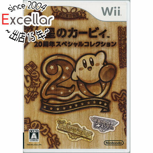 【いつでも2倍！5．0のつく日は3倍！1日も18日も3倍！】【中古】星のカービィ 20周年スペシャルコレクション Wii 外箱・説明書・ファンブック・操作シート・サウンドトラックなし・ディスク傷