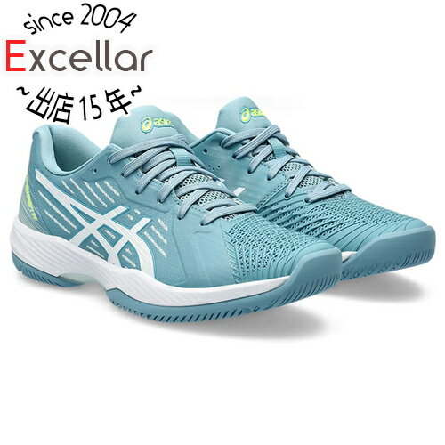 【いつでも2倍 5．0のつく日は3倍 1日も18日も3倍 】asics アシックス 23.0cm テニス シューズ レディース SOLUTION SWIFT FF オールコート 1042A197 グリスブルー/ホワイト