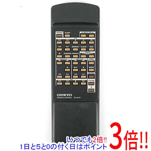 Rakuten - 【いつでも2倍！1日と5.0のつく日、18日は3倍！】【中古】ONKYO オーディオリモコン RC-297S