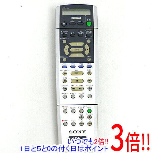 乐天商城 - 【いつでも2倍！1日と5.0のつく日、18日は3倍！】【中古】SONY DVDレコーダー用リモコン RMT-D209J 電池カバーなし