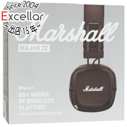 【いつでも2倍！5．0のつく日は3倍！1日も18日も3倍！】【中古】Marshall ワイヤレスオンイヤーヘッドホン MAJOR IV Brown 未使用