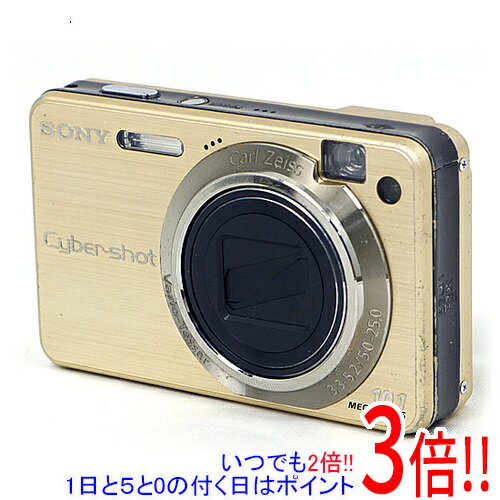【いつでも2倍！1日と5.0のつく日、18日は3倍！】【中古】SONY製 Cyber-shot DSC-W170 ゴールド 1010万画素 本体のみ