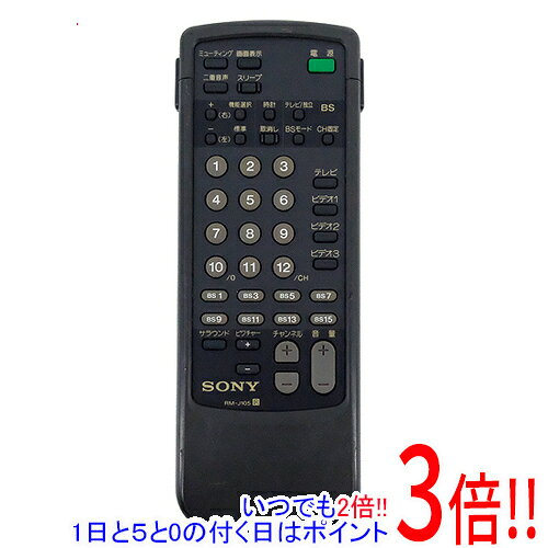 乐天商城 - 【いつでも2倍！1日と5.0のつく日、18日は3倍！】【中古】SONY テレビリモコン RM-J105