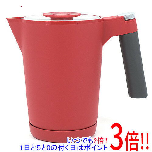 Rakuten - 【延長保証対応!!】TIGER 蒸気レス電気ケトル 温度調節機能つき 7SAFE+ 1.0L PTQ-A100-RR ルビーレッド