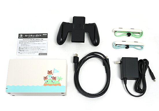 エクセラー3号館 楽天市場店の【中古】任天堂 Nintendo Switch あつまれ どうぶつの森セット HAD-S-KEAGC 液晶画面いたみ 元箱あり｜アングル3
