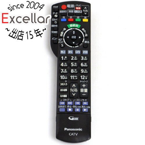 楽天エクセラー3号館　楽天市場店【いつでも2倍！5.0のつく日、18日は3倍！】【中古】Panasonic CATVリモコン N2QAYB000526