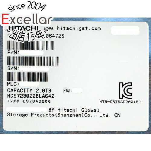 ڤĤǤ2ܡ5.0ΤĤ183ܡHITACHIHDD HDS723020BLA642 2TB SATA600 7200