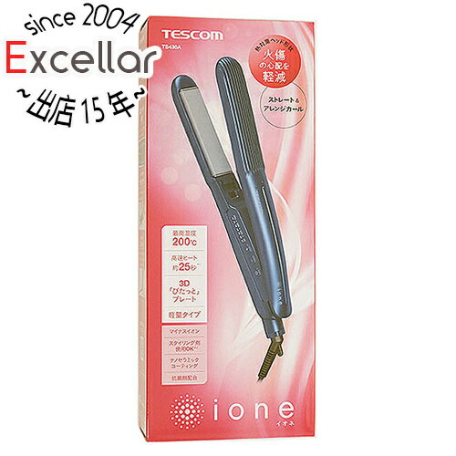 【いつでも2倍!5.0のつく日、18日は3倍!】テスコム マイナスイオン ヘアーアイロン ione TS430A-A ネイビー
