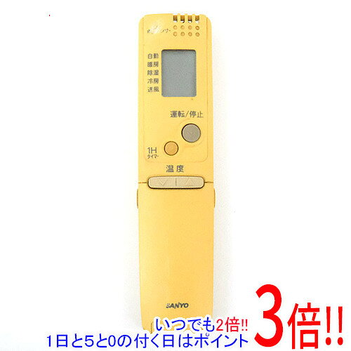 Rakuten - 【いつでも2倍！1日と5.0のつく日、18日は3倍！】【中古】SANYO製 エアコンリモコン RCS-AR1