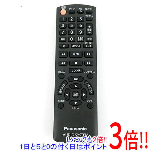 樂天商城 - 【いつでも2倍！1日と5.0のつく日、18日は3倍！】【中古】Panasonic コンポ用リモコン N2QAYB001021