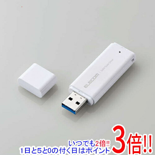 ELECOM 外付けポータブルSSD ESD-EMC1000GWH ホワイト 1TB