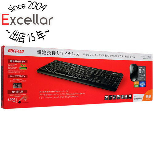 【いつでも2倍！5．0のつく日は3倍！1日も18日も3倍！】BUFFALO 無線キーボード＆マウスセット BSKBW120SBK ブラック