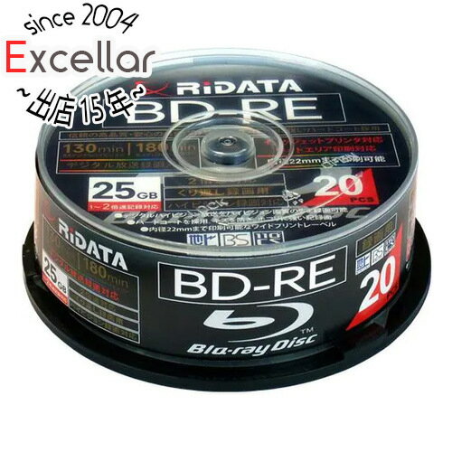 【いつでも2倍!5.0のつく日、18日は3倍!】RiTEK ブルーレイディスク RiDATA BDRE130PW2X20SPC BD-RE 2倍速 20枚組