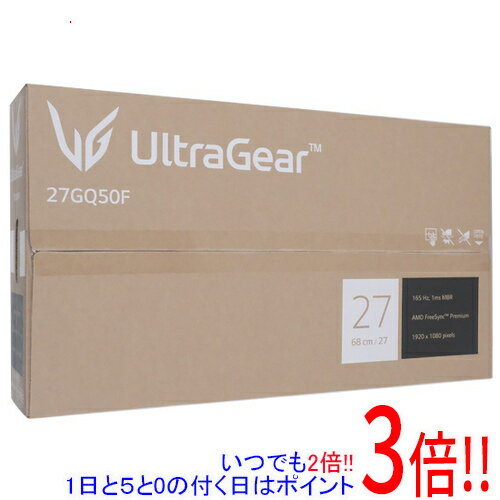 【いつでも2倍！5．0のつく日は3倍！1日も18日も3倍！】LGエレクトロニクス 27型 ゲーミングモニター UltraGear 27GQ50F-B