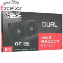 【いつでも2倍！5．0のつく日は3倍！1日も18日も3倍！】【中古】ASUSグラボ DUAL-RX7600-O8G-V2 PCIExp 8GB 元箱あり