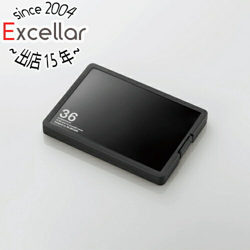 【いつでも2倍！5．0のつく日は3倍！1日も18日も3倍！】ELECOM SD/microSDカードケース プラスチックタイプ CMC-SDCPP36BK