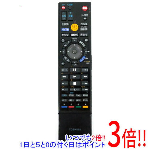 【いつでも2倍！1日と5.0のつく日、18日は3倍！】【中古】TOSHIBA製 HDD＆DVDレコーダー用リモコン SE-R0352 電池カバーなし 本体いたみ