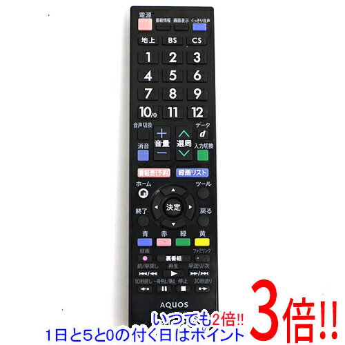 乐天商城 - 【いつでも2倍！1日と5.0のつく日、18日は3倍！】【中古】SHARP製 テレビリモコン GB177SA