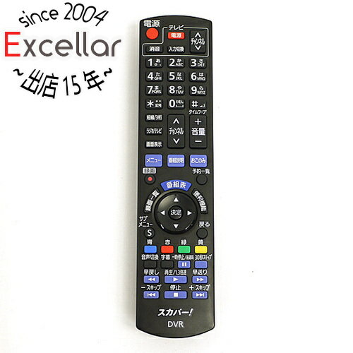 商品名【中古】Panasonic スカパーHD チューナー用リモコン N2QAYB000893商品状態動作確認済の中古品です。※中古品ですので、傷、汚れ等ある場合がございます。ご理解の上、ご検討お願いします。型番N2QAYB000893付属品※付属品なし。本体のみとなります。ご確認後、ご検討お願い致します。その他※掲載画像は代表画像です。実際の商品と細部が異なる場合がございますので、商品状態につきましては表記の内容をご確認ください。※返品についてはこちらをご覧ください。　
