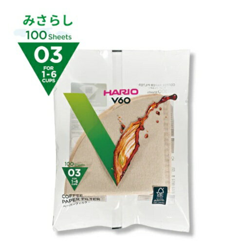 HARIO　V60用ペーパーフィルター 03M（100枚）