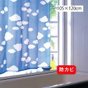 【送料無料】シャワーカーテン/バスカーテン【約105cm×120cm】雲柄【防カビ】